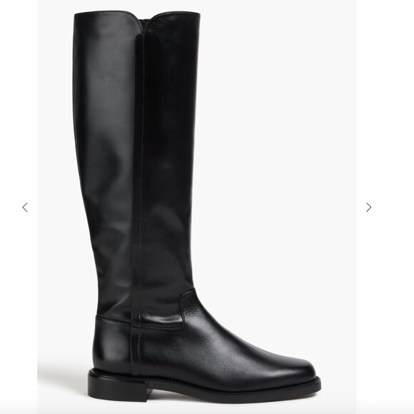 Stuart Weitzman Leather Knee-High Riding Boots - Picture 1 of 12